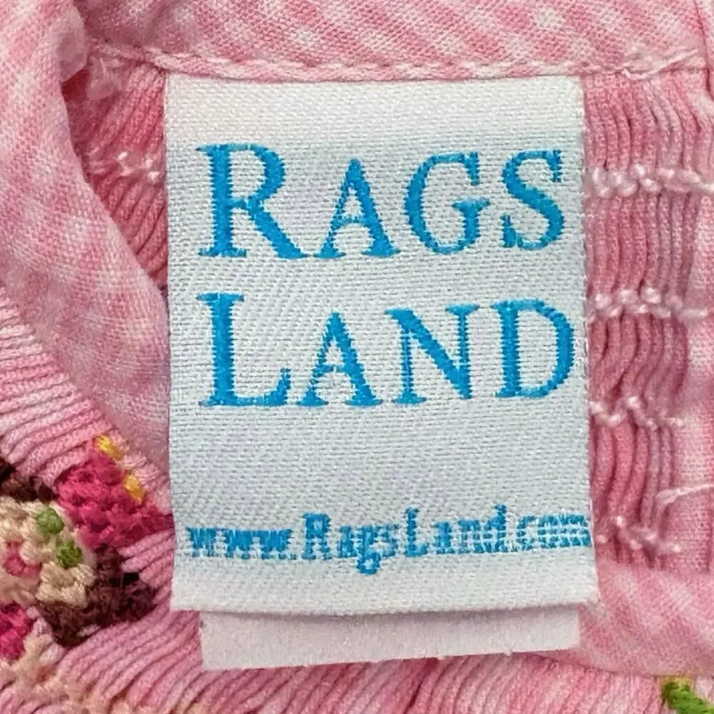 Rags Land Baby Girl 6M Pink Gingham Smocked Fairy Princess Dress